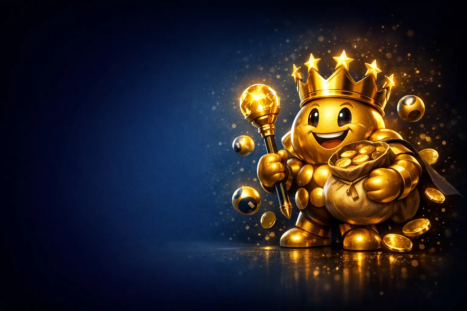 Cinematic 3D hero image of a glowing golden star trophy with European-themed orb and light particles on deep navy background